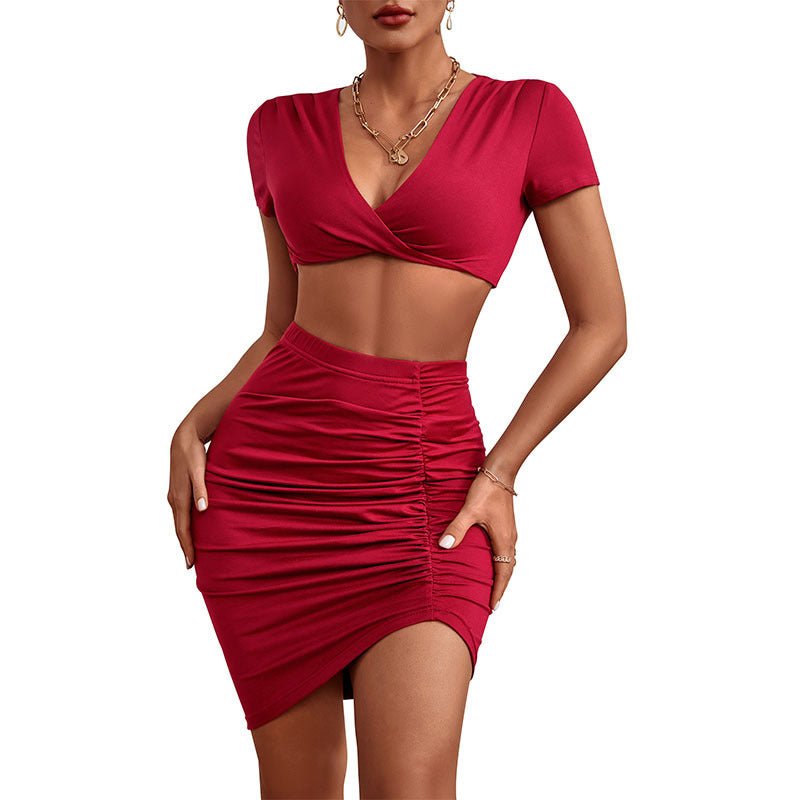 Scarlet Kiss Fitted Skirt Co-Ord